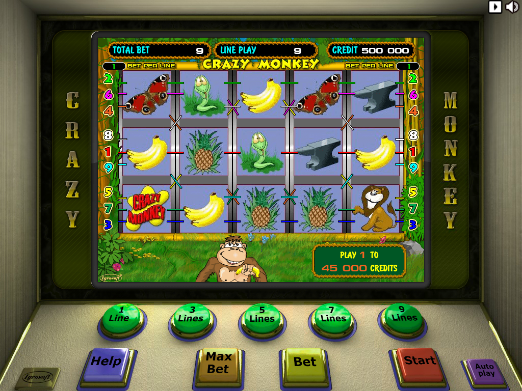 Игровой автомат Crazy Monkey - Обзор от Mostbet 1